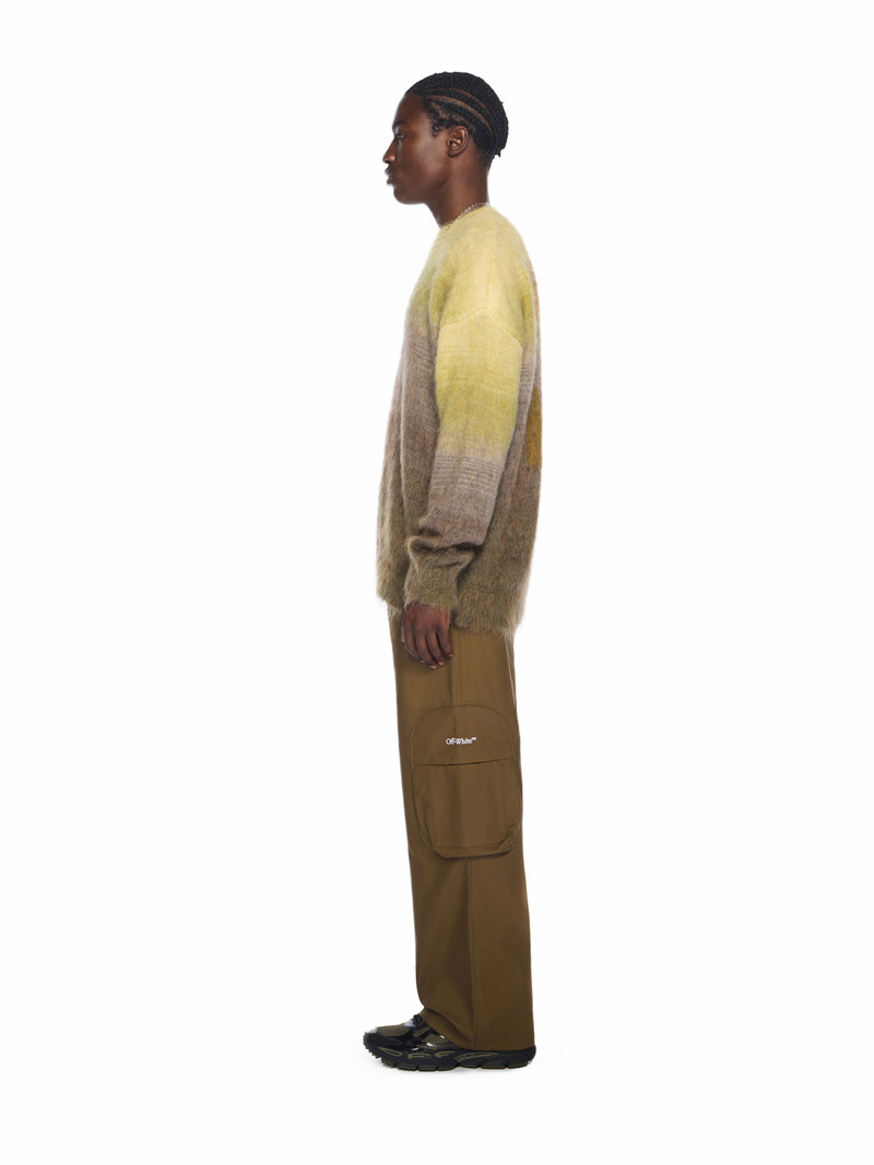 Mohair Arrow Gradient Crewneck Sweater 3