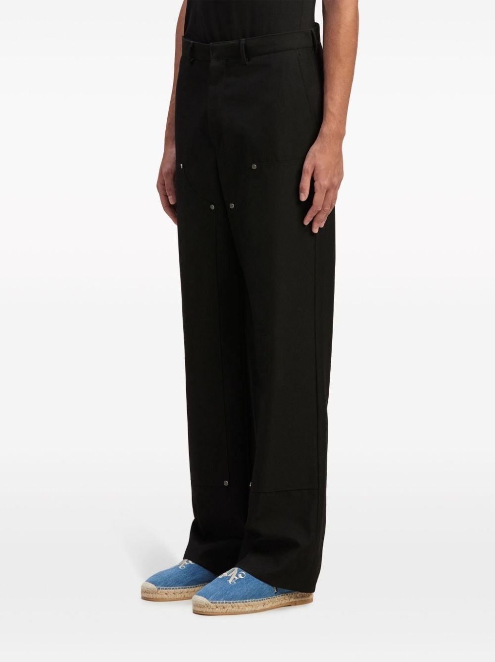 monogram workwear trousers - 4