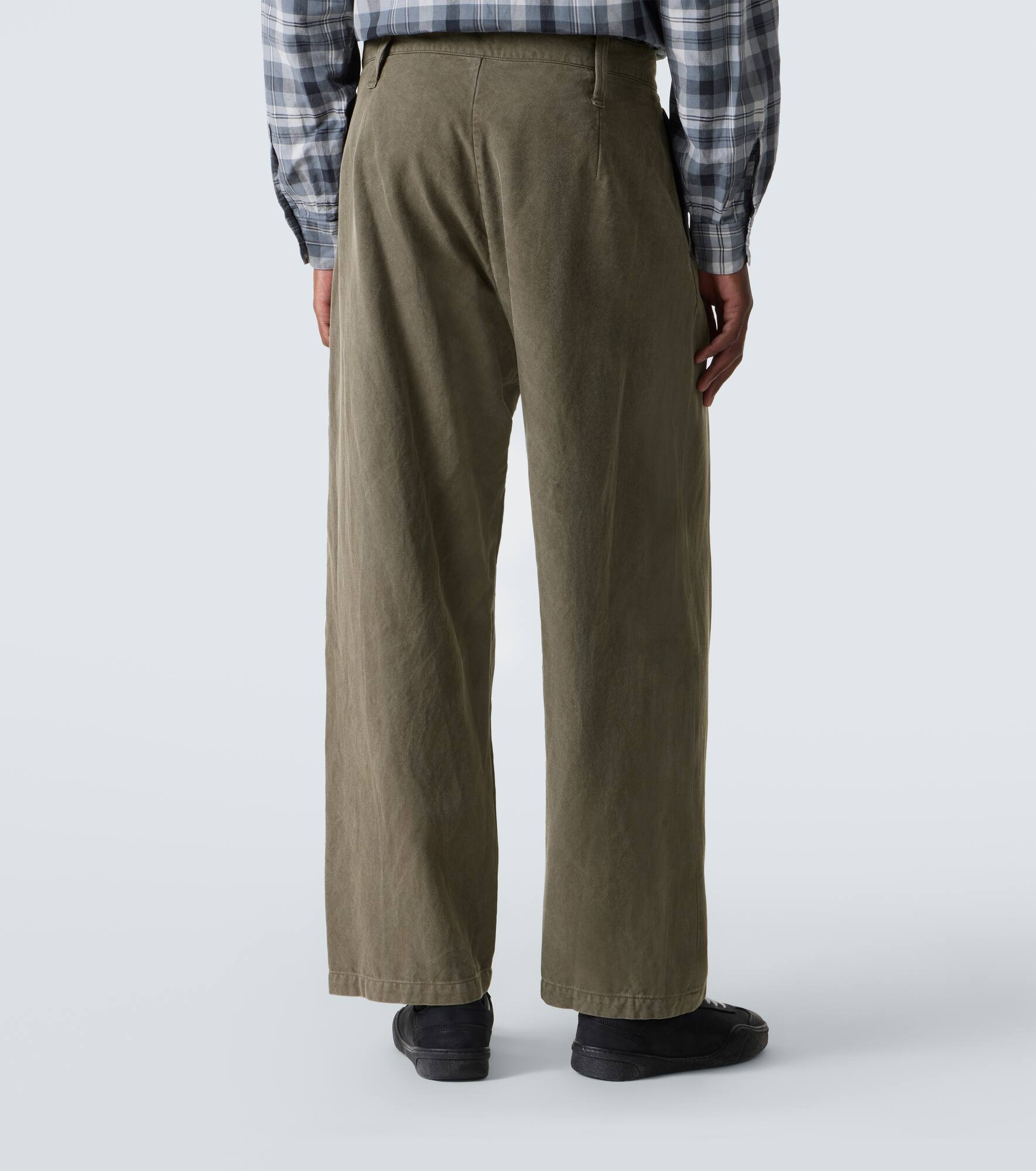 Silk and cotton wide-leg pants - 4