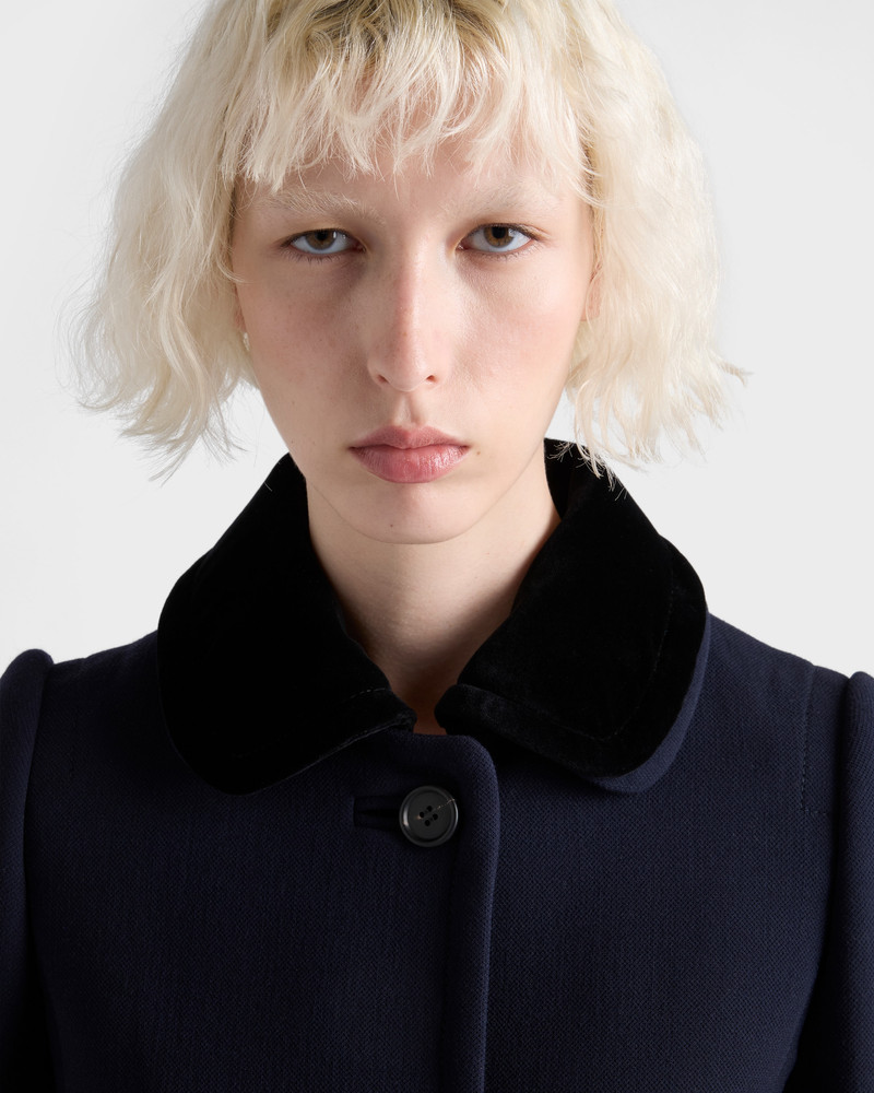 Single-breasted natté fabric coat 3