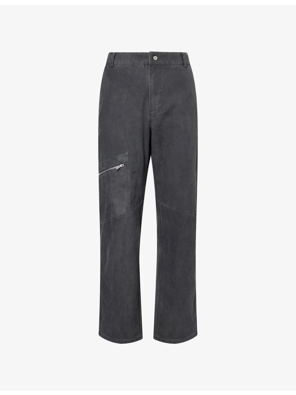 Workwear Wide-Leg Cotton Trousers - 1