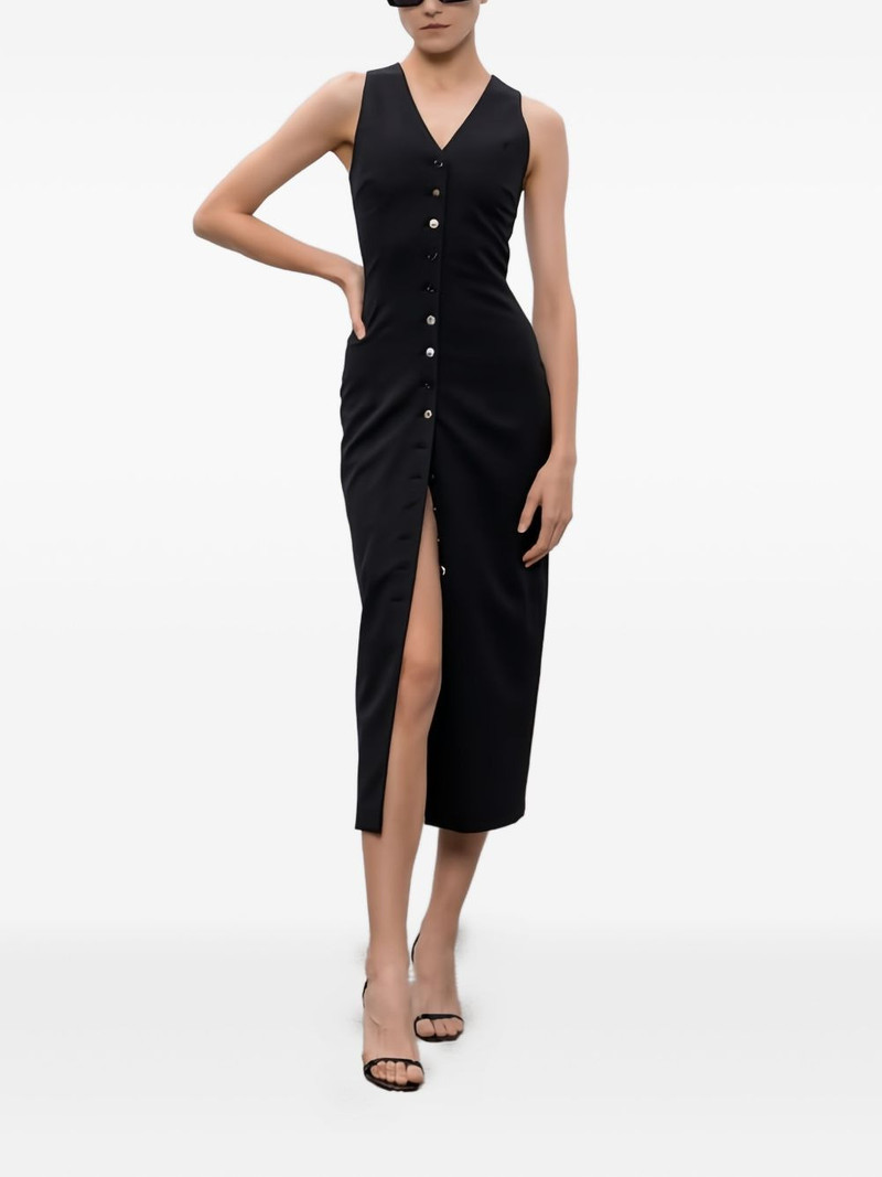 VETEMENTS button sleeveless midi dress outlook