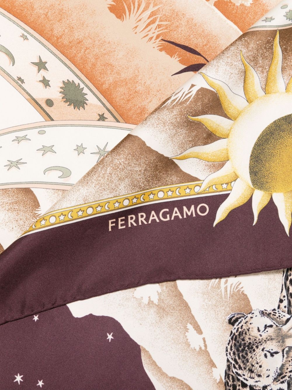 Day & Night-print scarf - 2