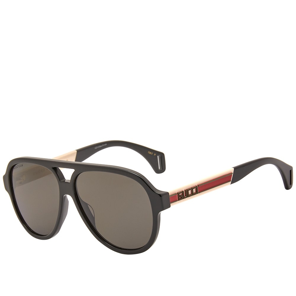 Gucci Eyewear Sport Aviator Sunglasses - 1