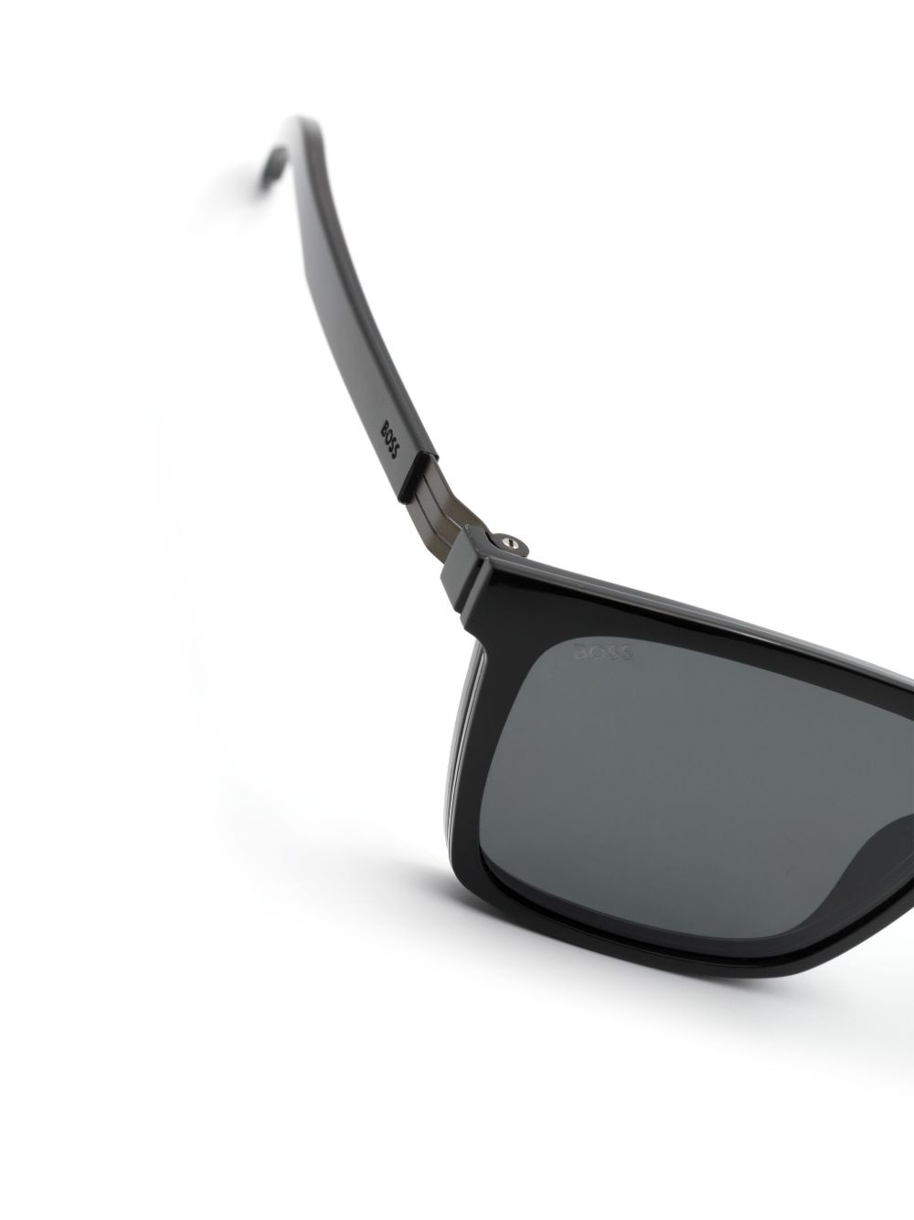 logo-engraved square-frame sunglasses - 3