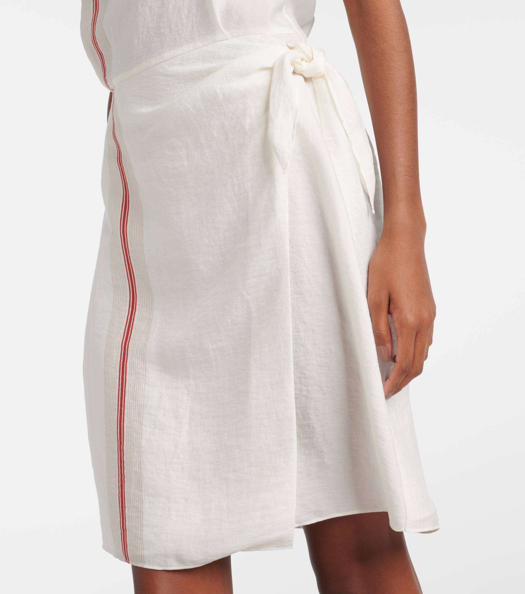 Striped wrap dress - 5