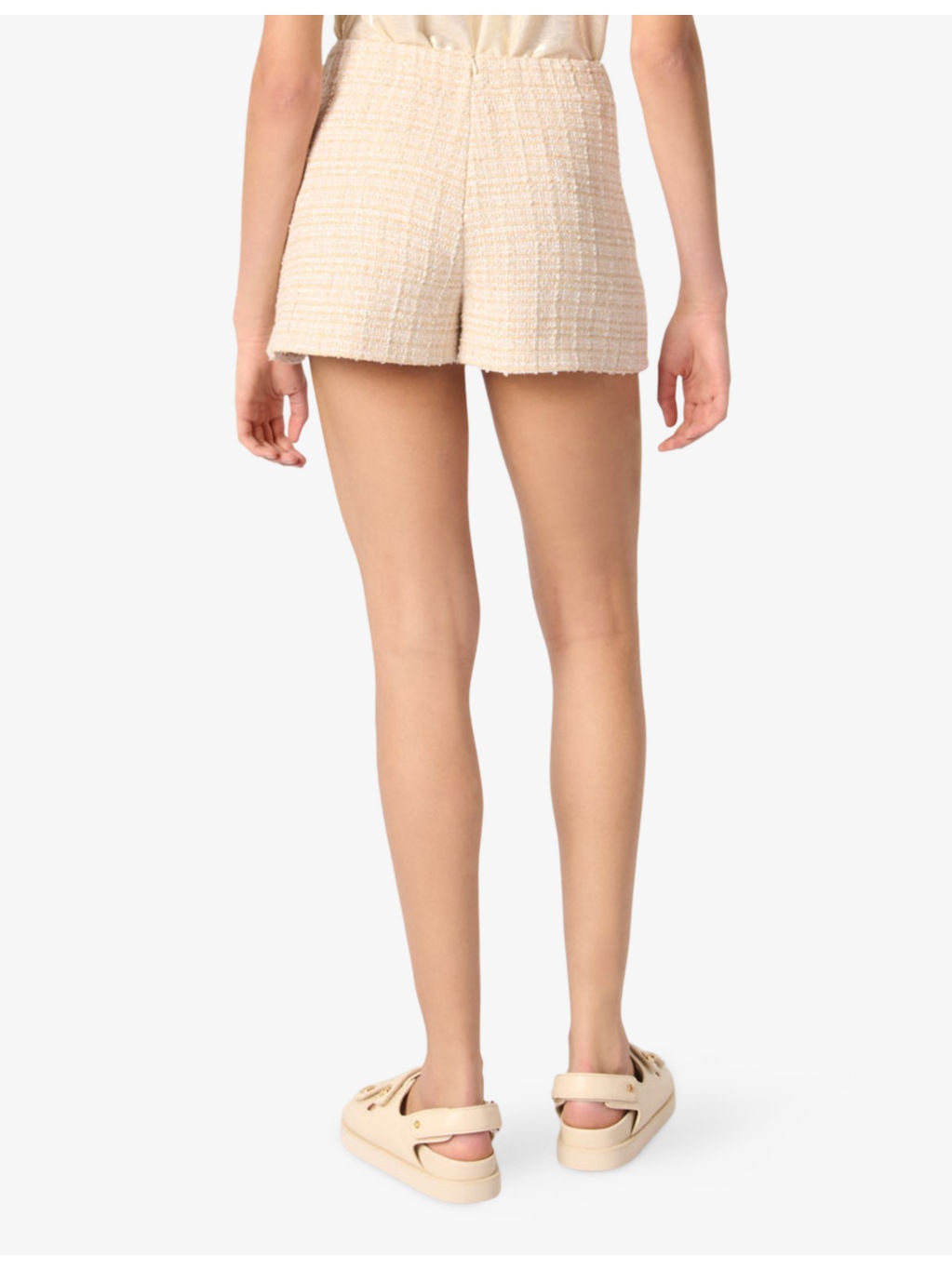 Layered Tweed-Texture Cotton-Blend Skort - 4