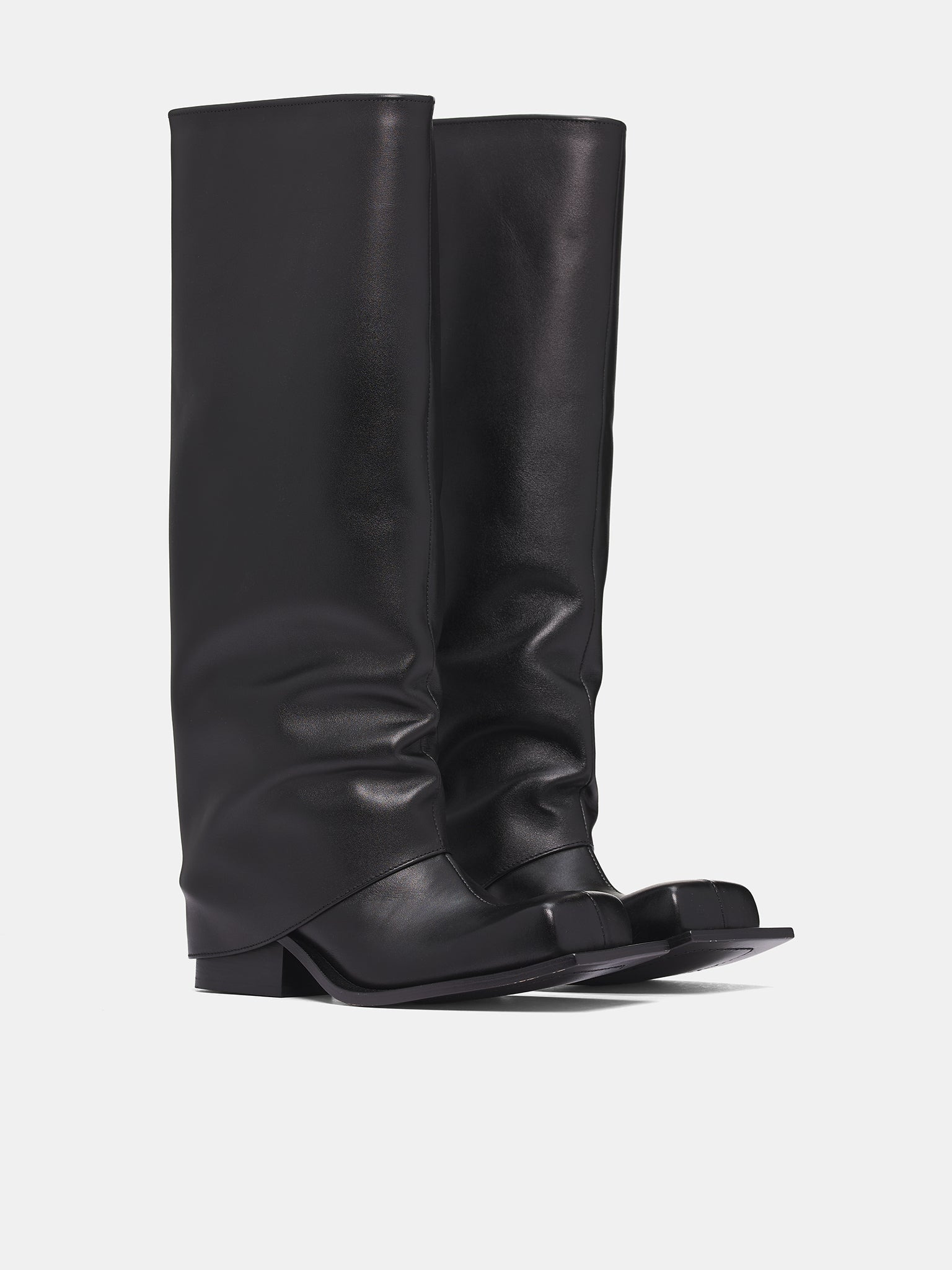 Havva Chunky Heel Leather Boots - 2