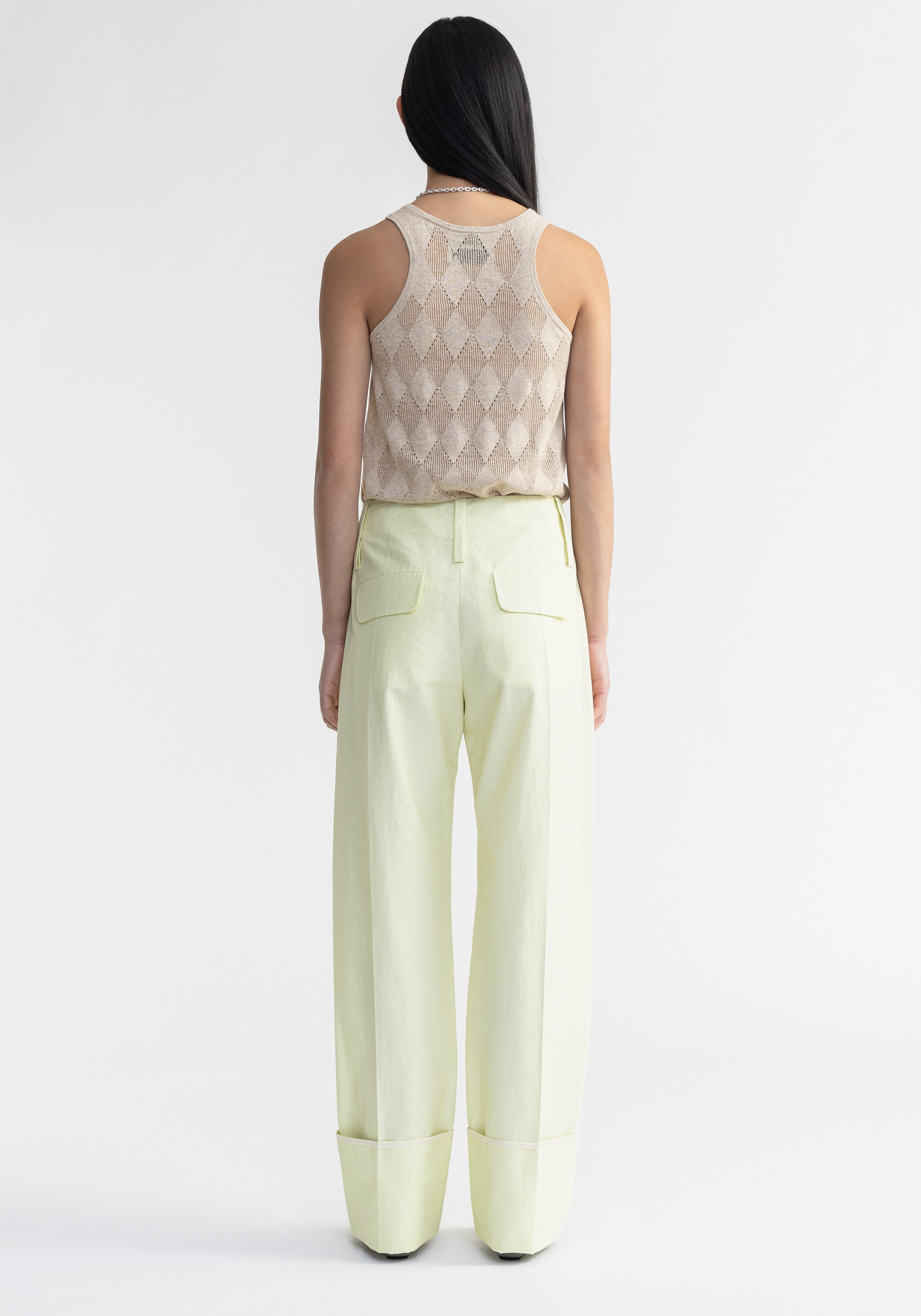 KISMET
Diamond knit racer neck top - 4