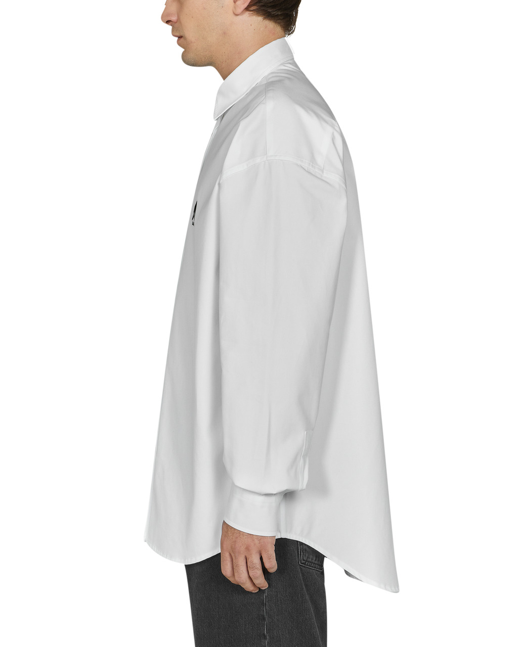 OVERSIZED LOGO POPLIN SHIRT - 4