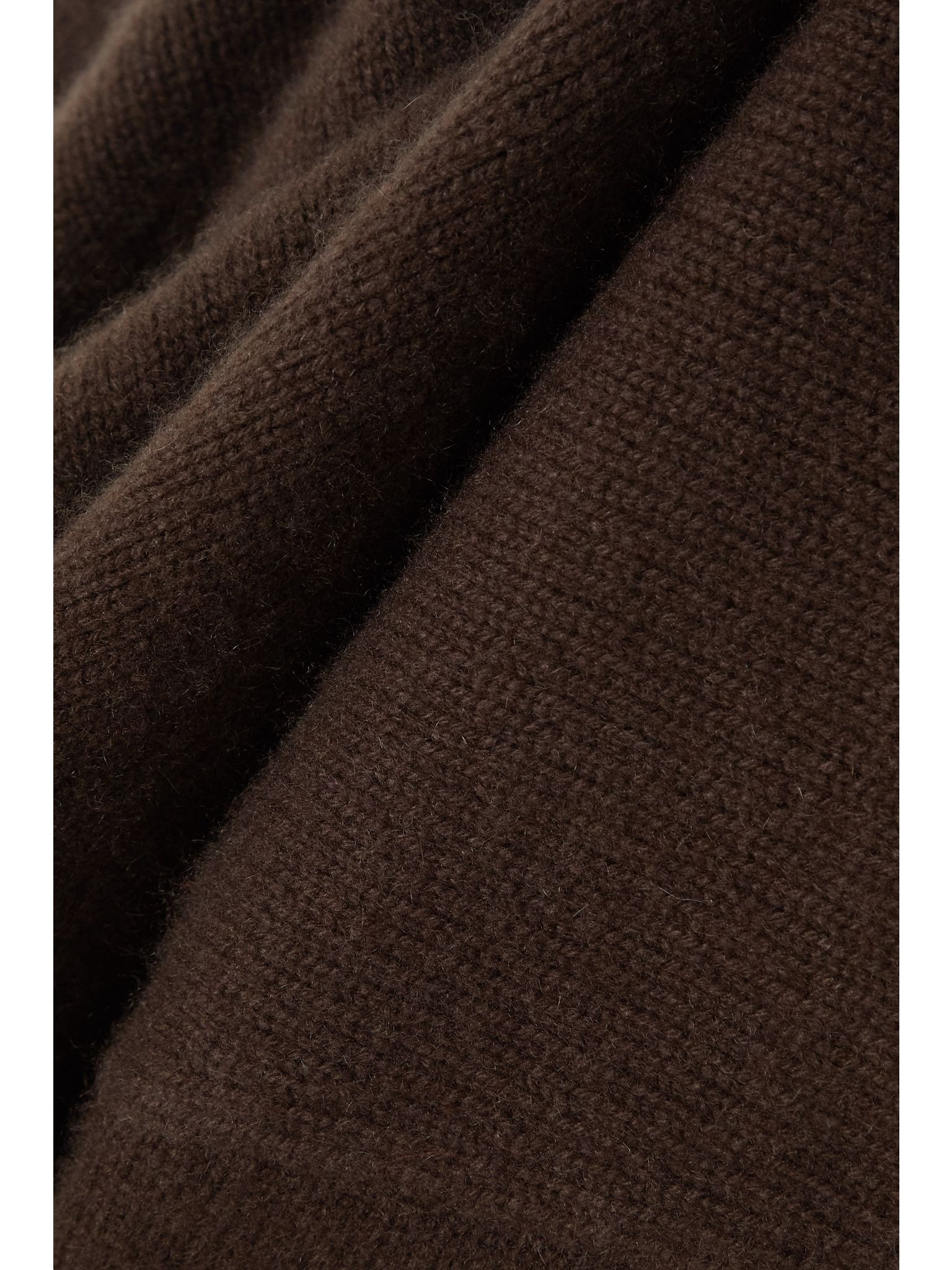 + NET SUSTAIN World's End cashmere turtleneck sweater Brown - 4