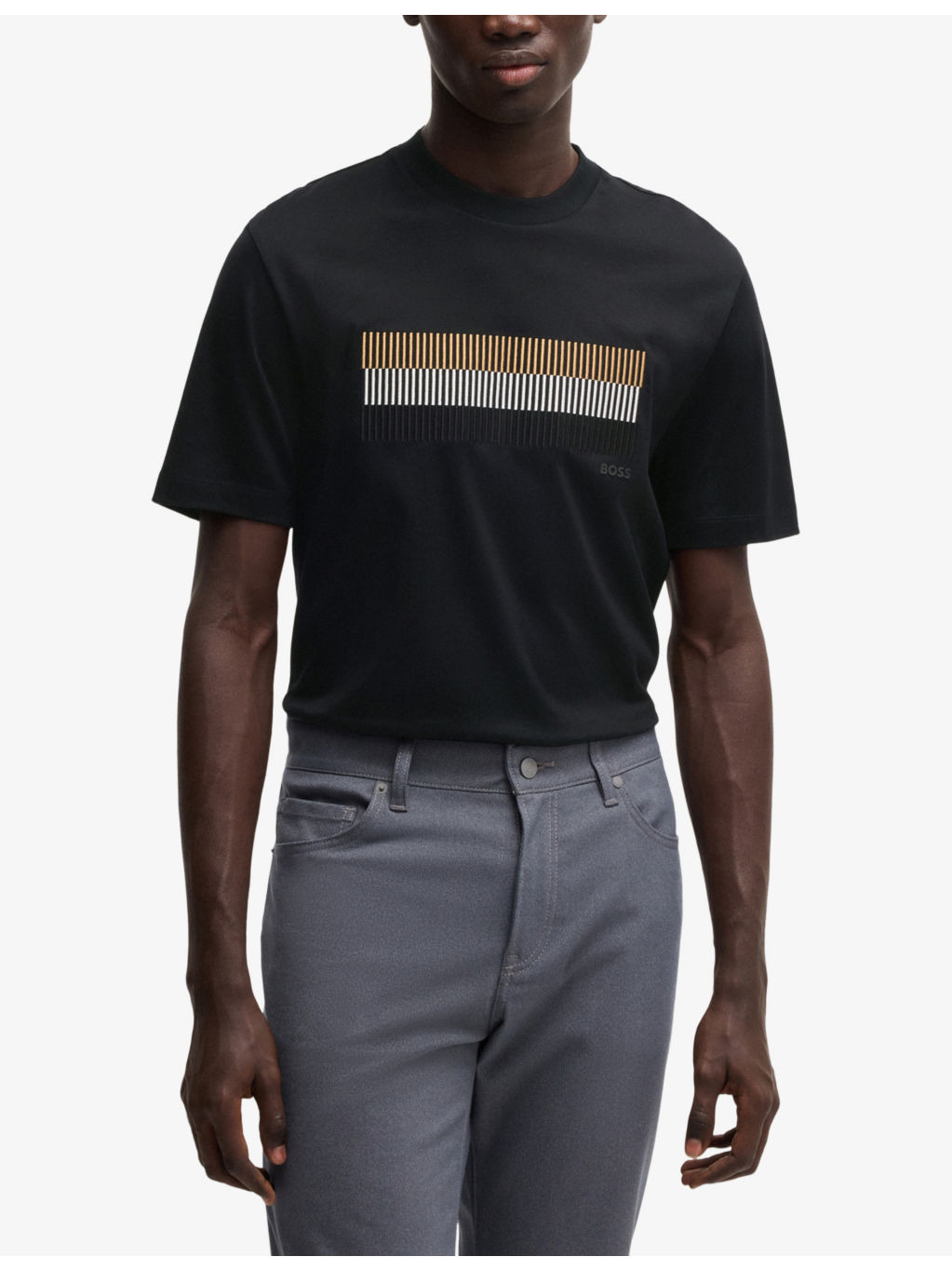 Stripe-embroidered regular-fit cotton-jersey T-shirt - 3