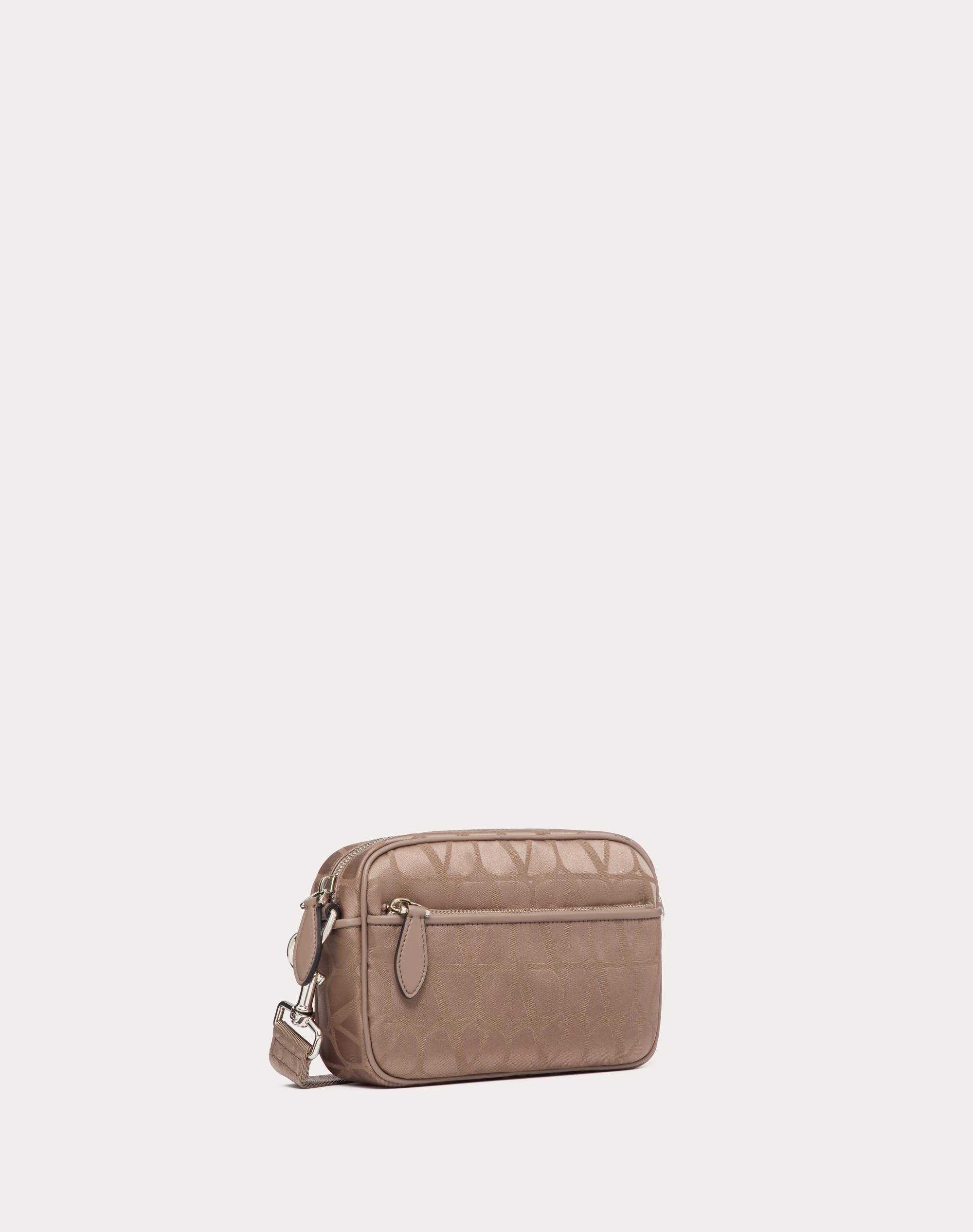 TOILE ICONOGRAPHE SHOULDER BAG IN TECHNICAL FABRIC WITH LEATHER DETAILS - 3