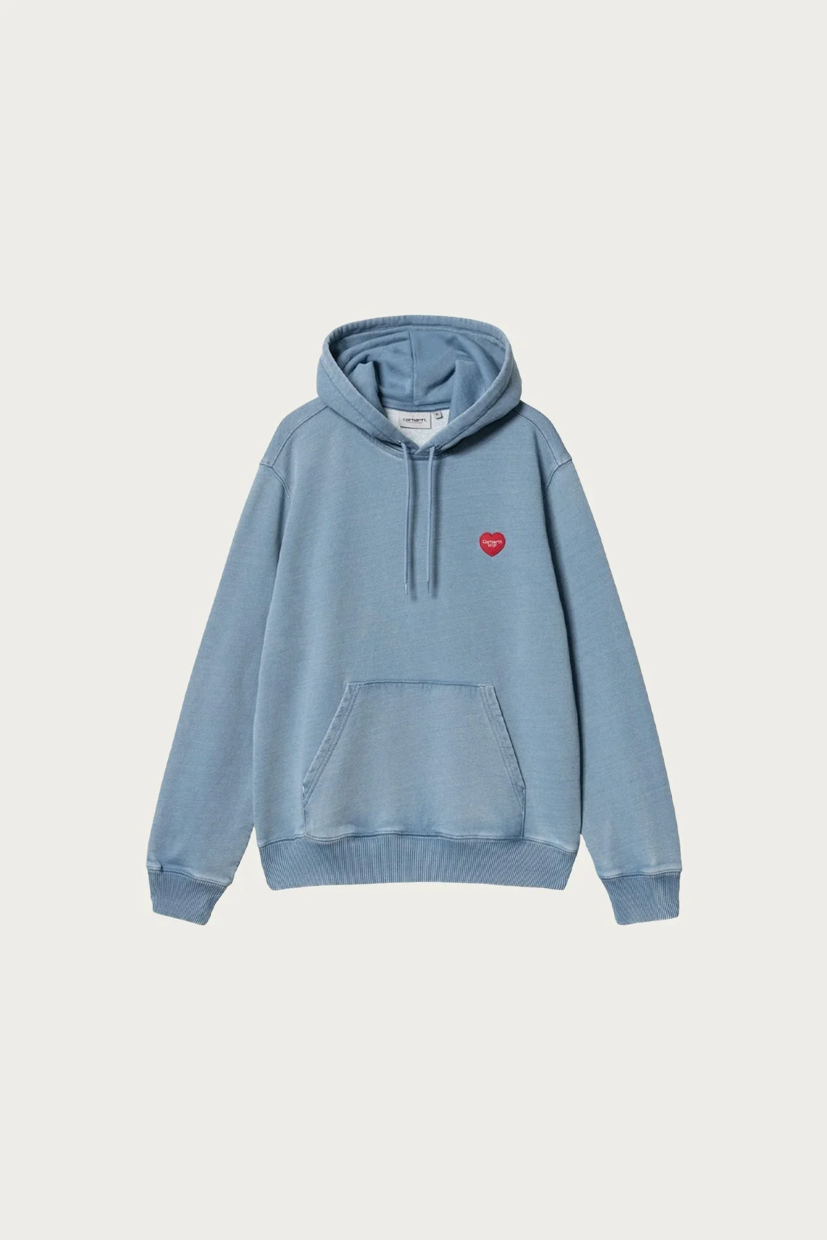 Hooded Ingo Sweat - Light Blue Garment Dyed - 1