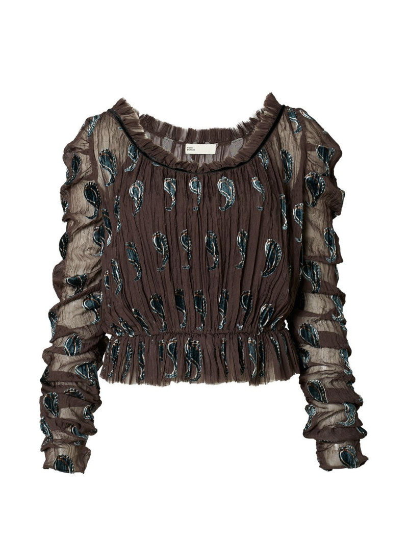 ruched velvet top 1