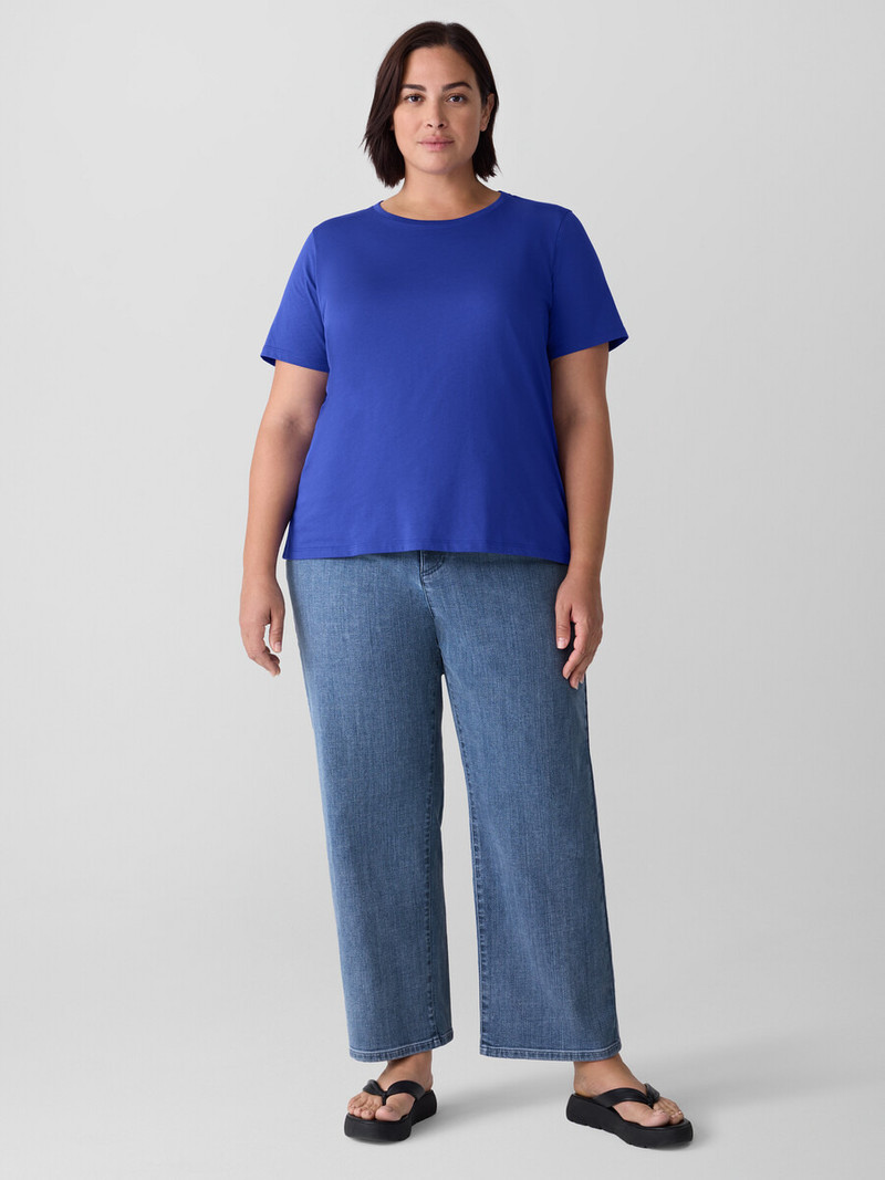 Organic Pima Cotton Jersey Round Neck Tee 6