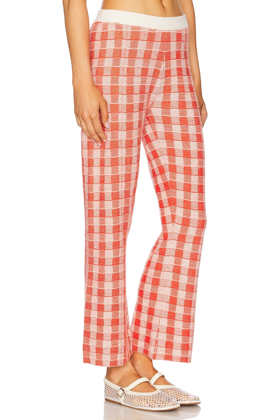 Gingham Flare Pant - 2
