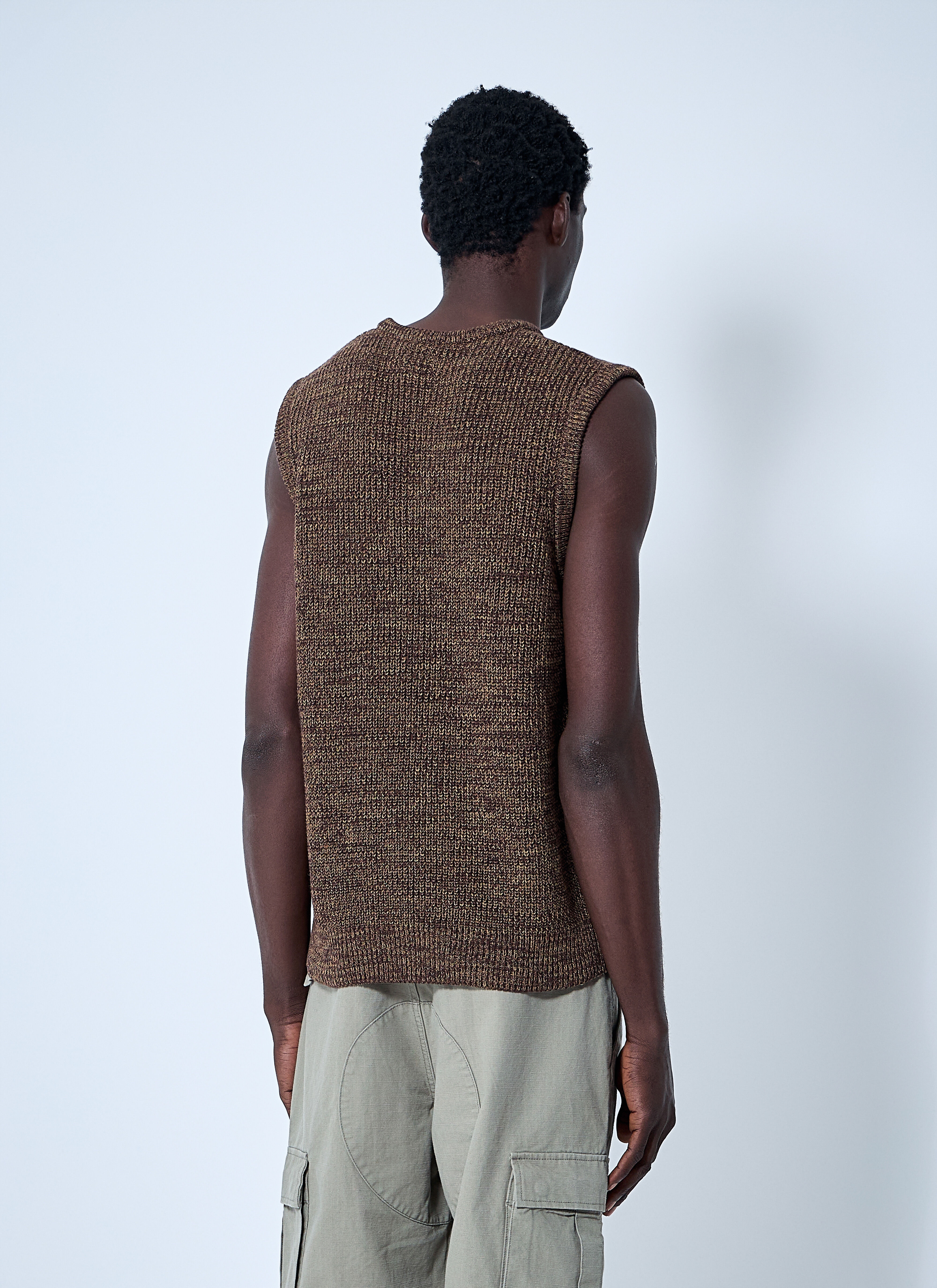 Twisted Yarn Sweater Vest - 4