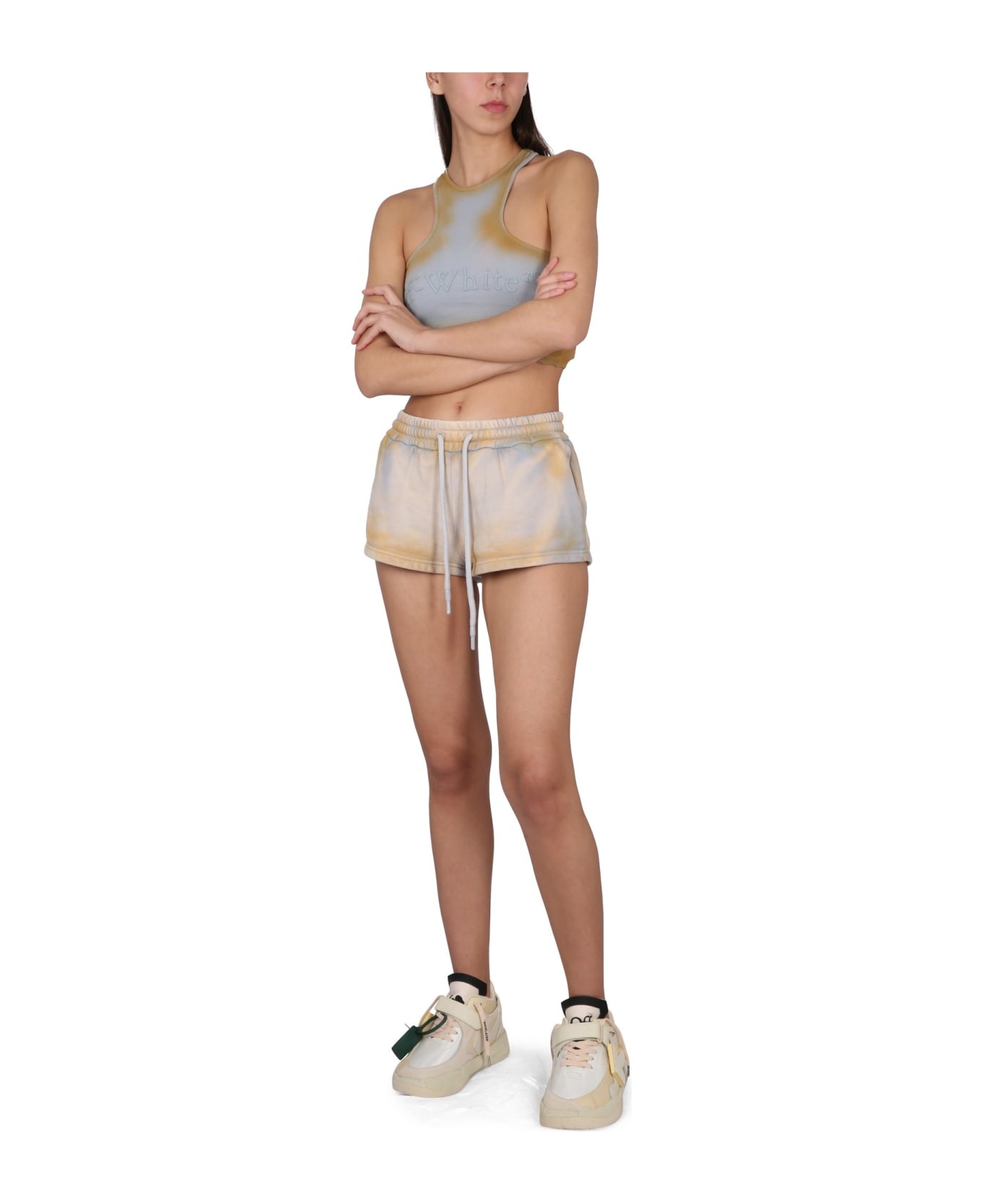 Drawstring High Waist Shorts - 2