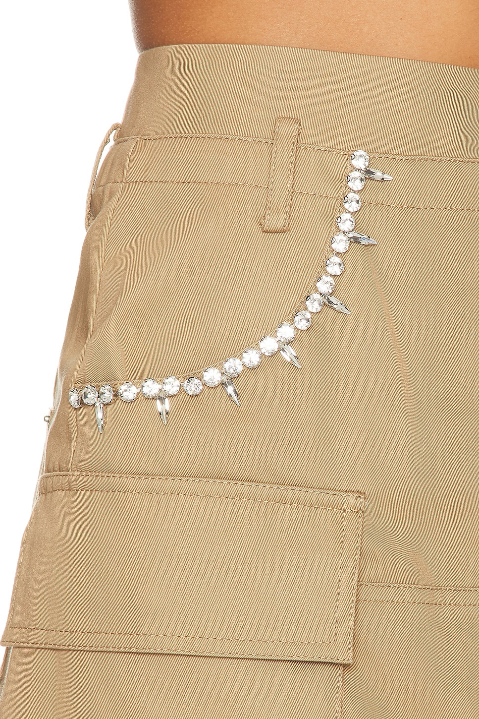 Crystal Pocket Cargo Mini Skirt - 6