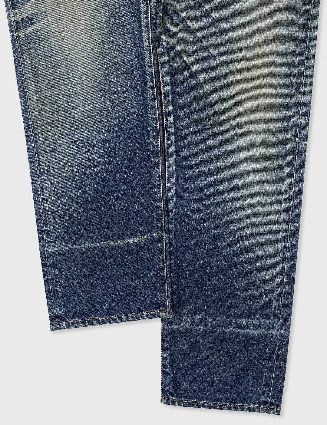 Straight-Fit Jeans In Dirty Winter Blue Denim - 7