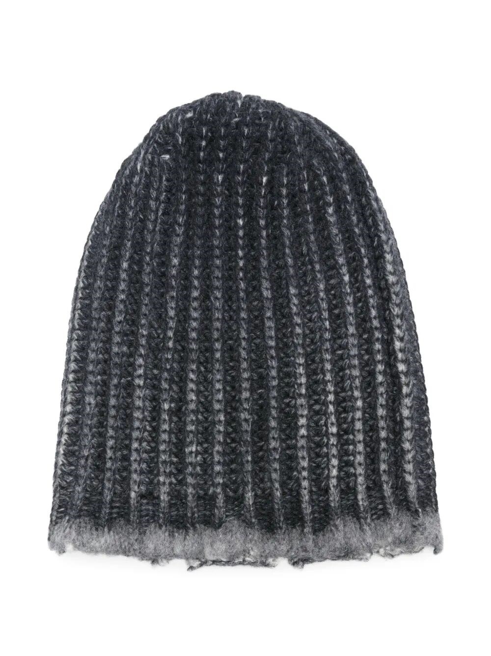 The Hand Painted Corn Cob Stitch Hat With Destroyed Effect by Avant Toi is a unique accessory that e - 1