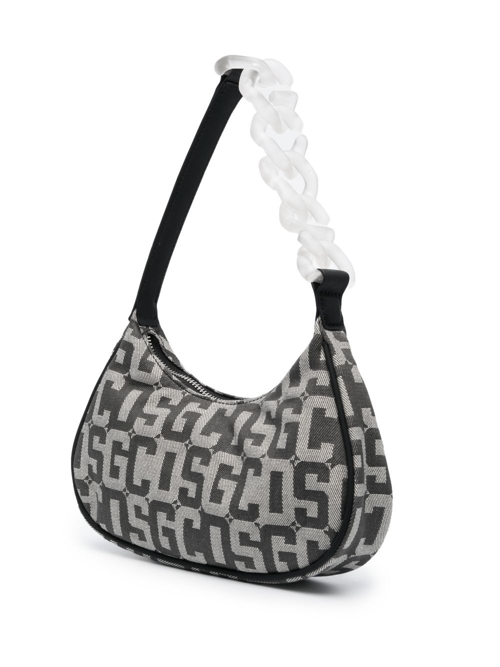 monogram chain-link shoulder bag - 3