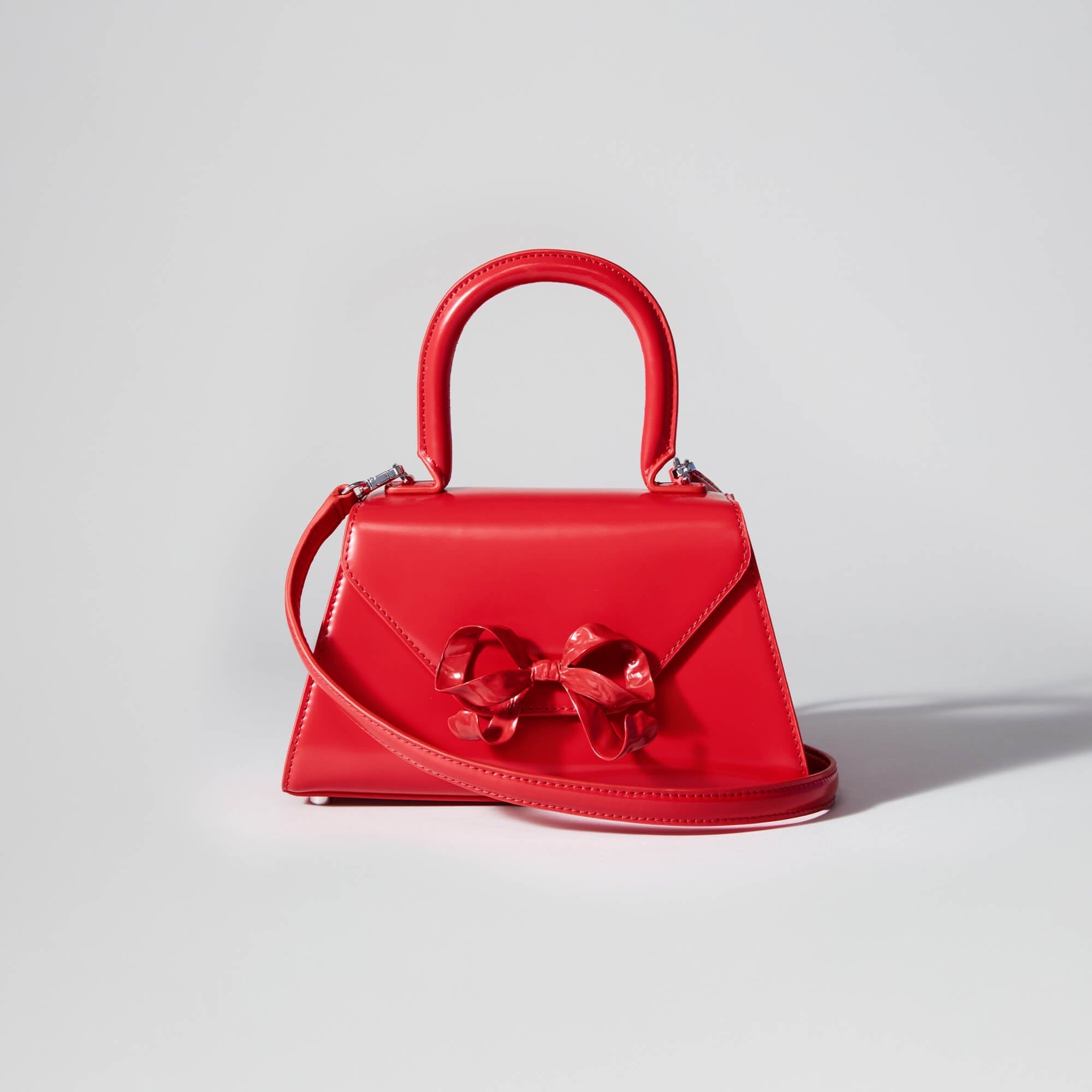 Red Bow Mini Envelope Bag - 4