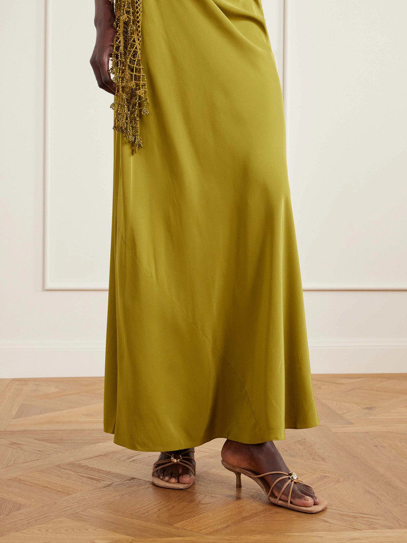 SIMKHAI Amaya Embellished Suede Sandals outlook