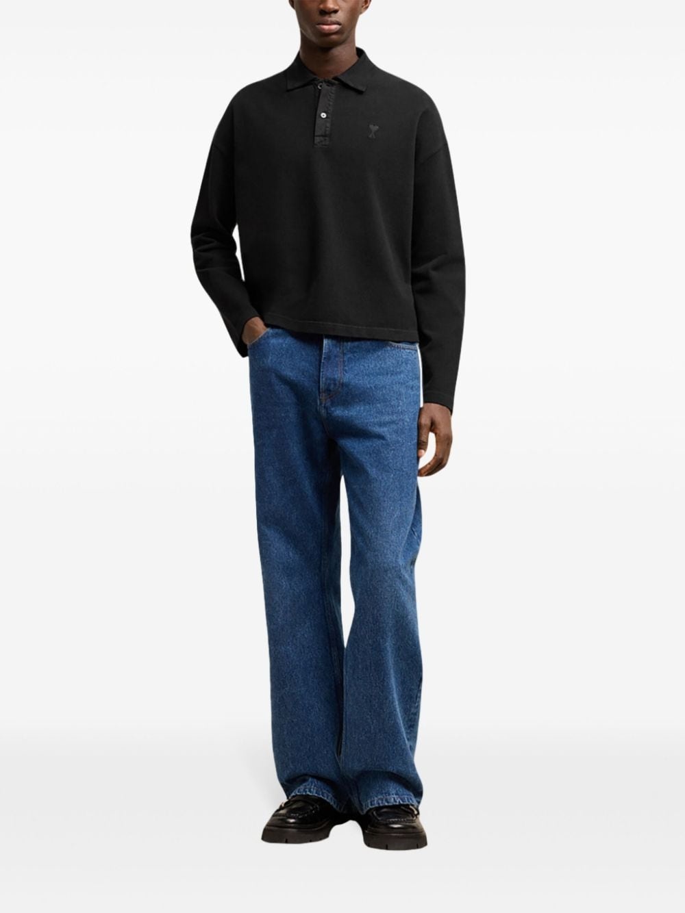Ami De Coeur long-sleeved polo shirt - 3