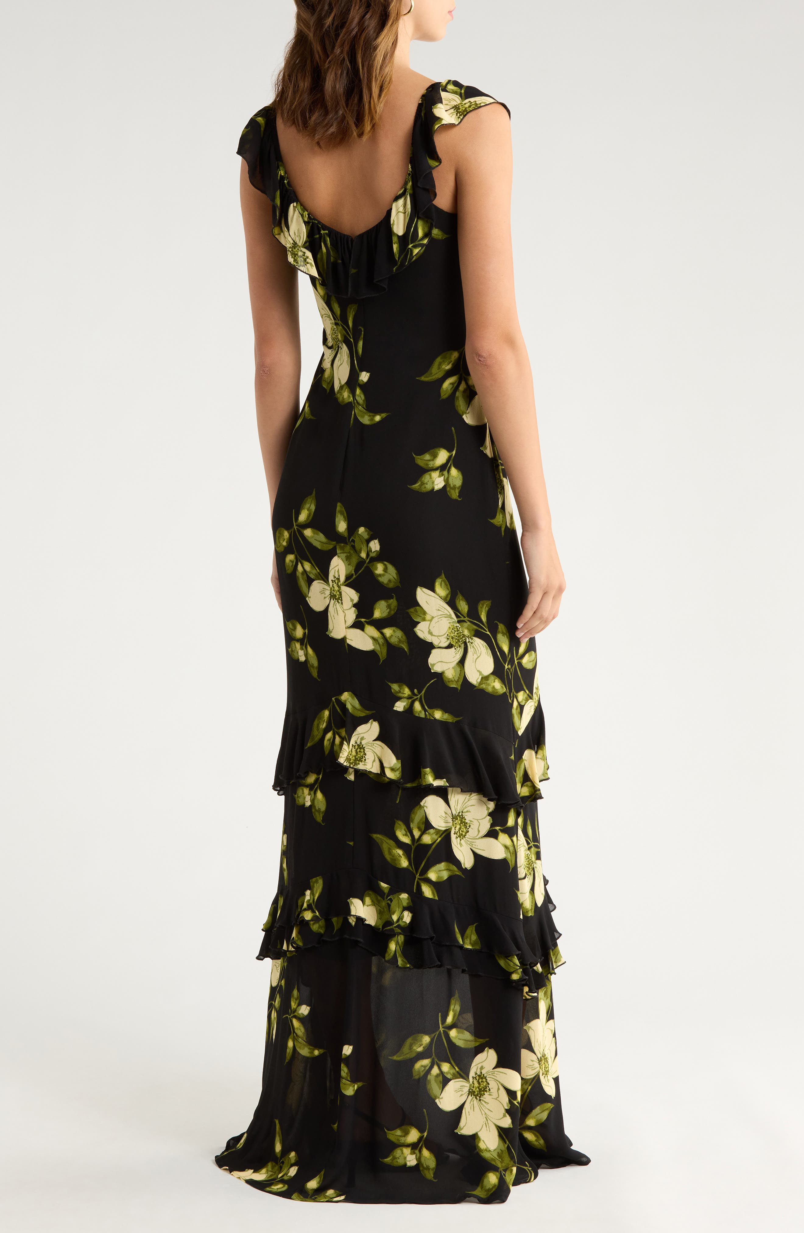 Reformation Tripoli Ruffle Tiered Maxi Dress in Mood For Love at Nordstrom - 2