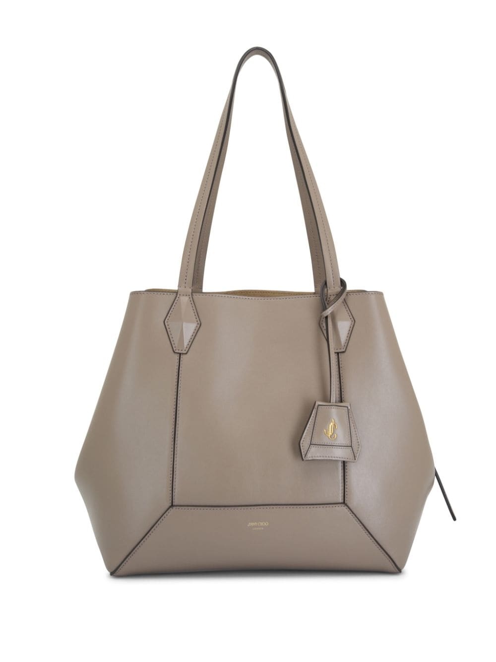 Diamond leather tote bag - 1