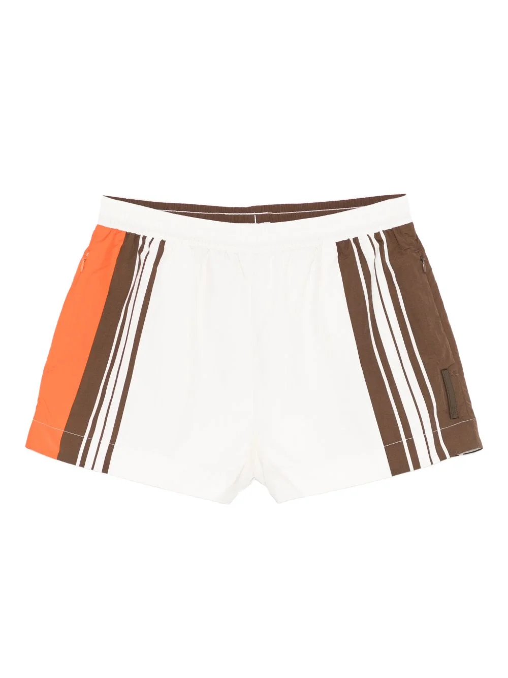 elasticated waistband mini shorts - 1