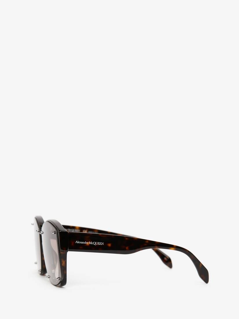 Studs Structure Sunglasses in Brown - Havana - 3