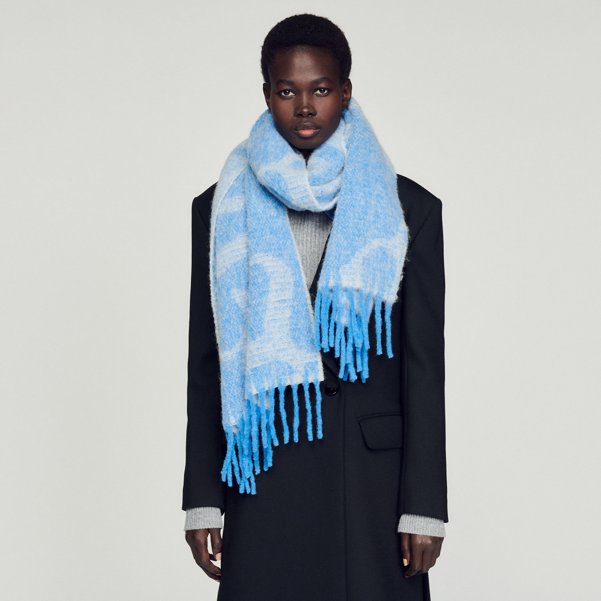 Double S jacquard scarf - 2