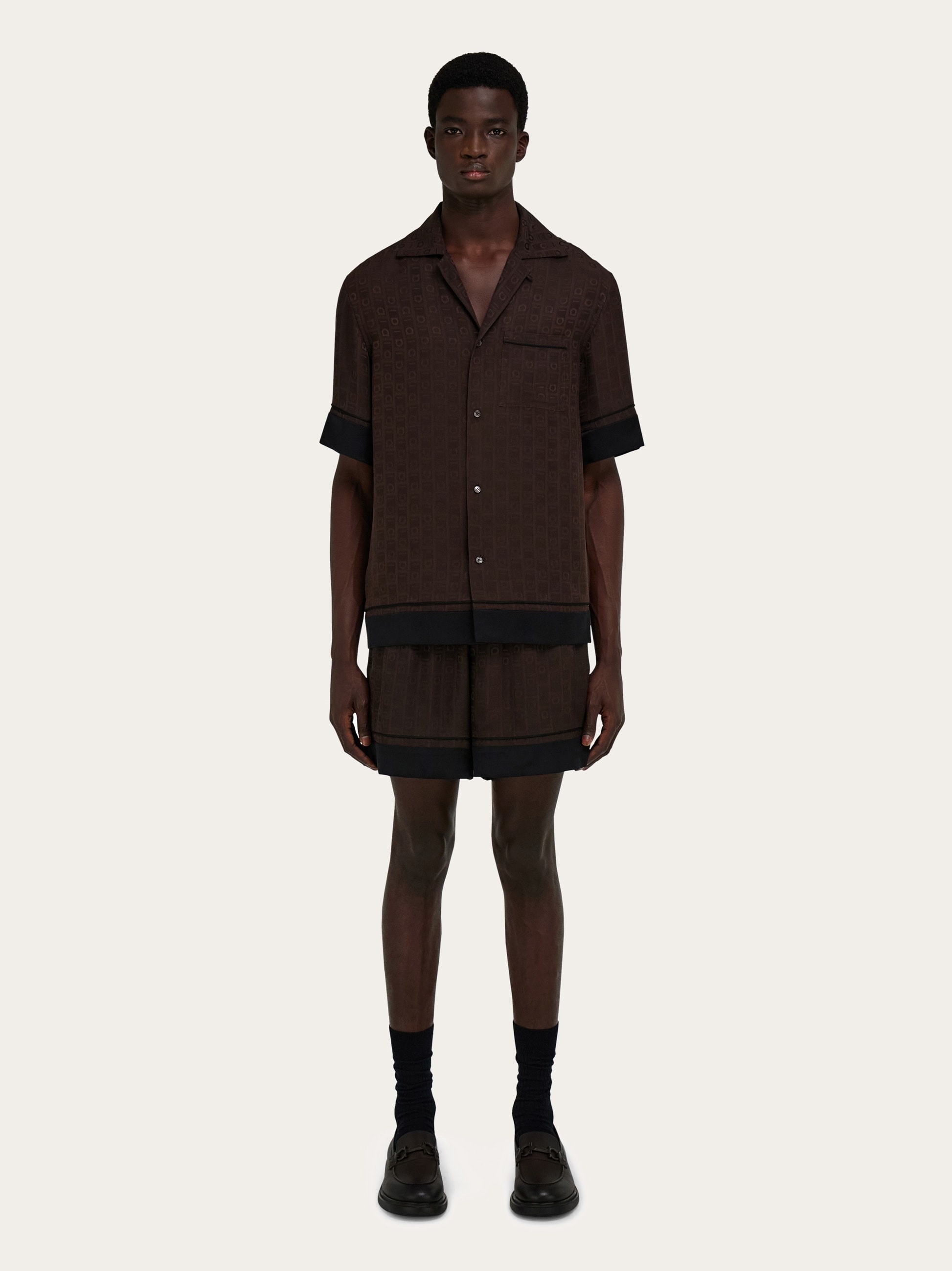 Ferragamo Monogram short sleeve shirt - 6