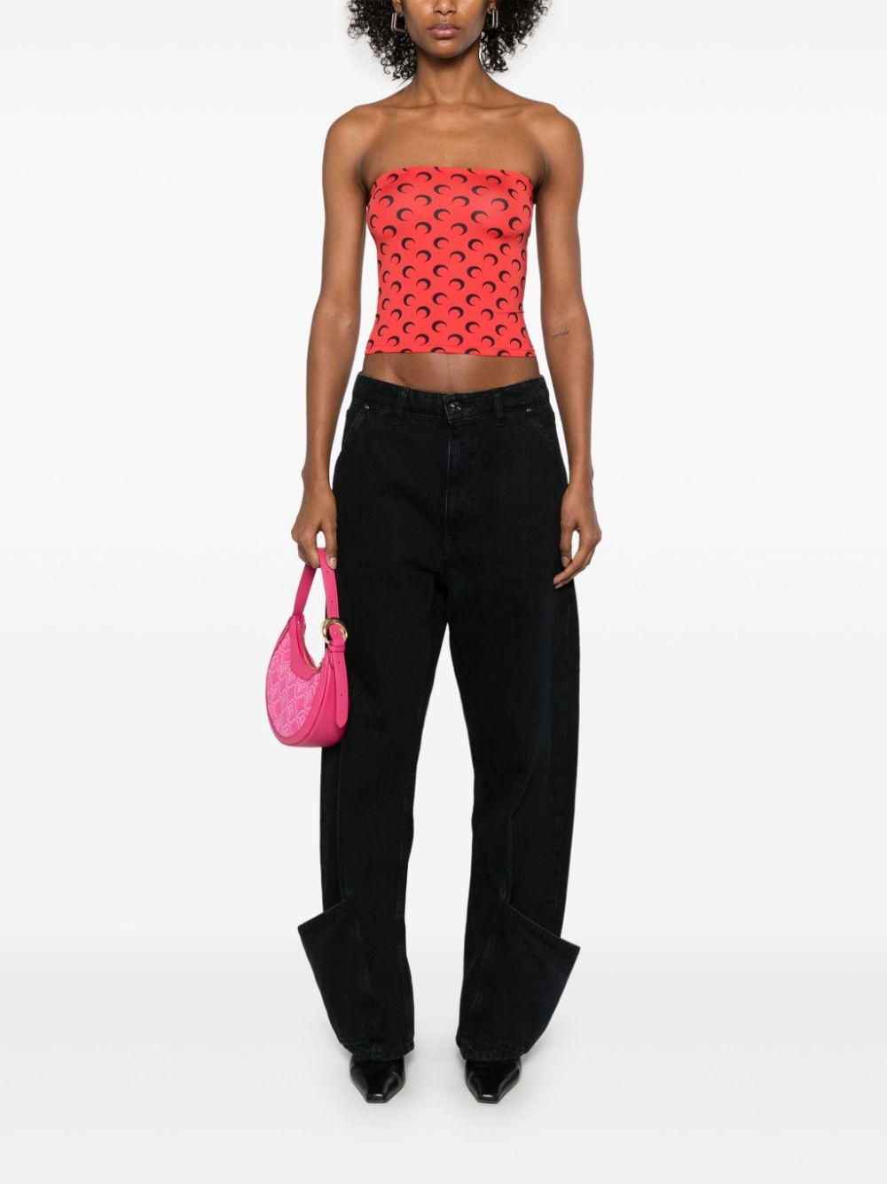 Moonogram-pattern top - 2