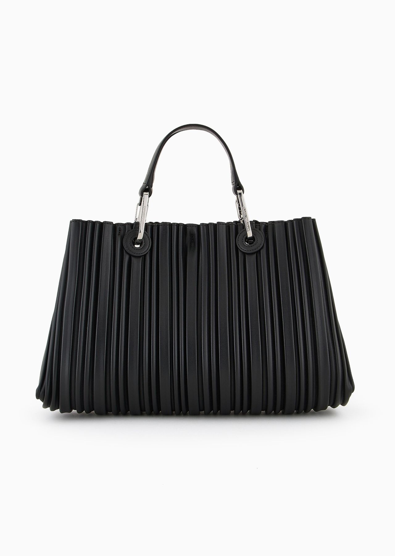 ASV MyEA small shopper bag in pleated, recycled faux nappa leather - 3