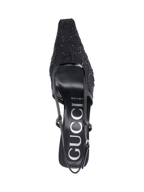 Gucci Women Pumps Slingback With Crystals - 4