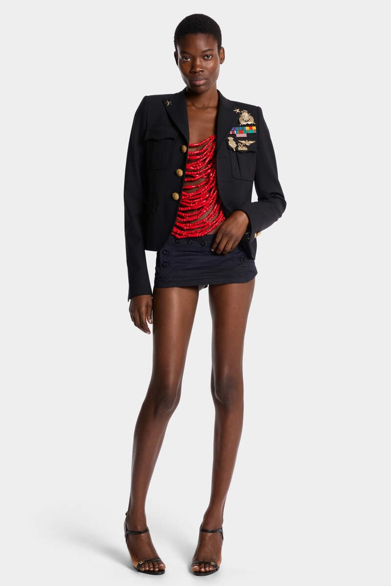 TROPICAL WOOL UNIFORM JACKET 6