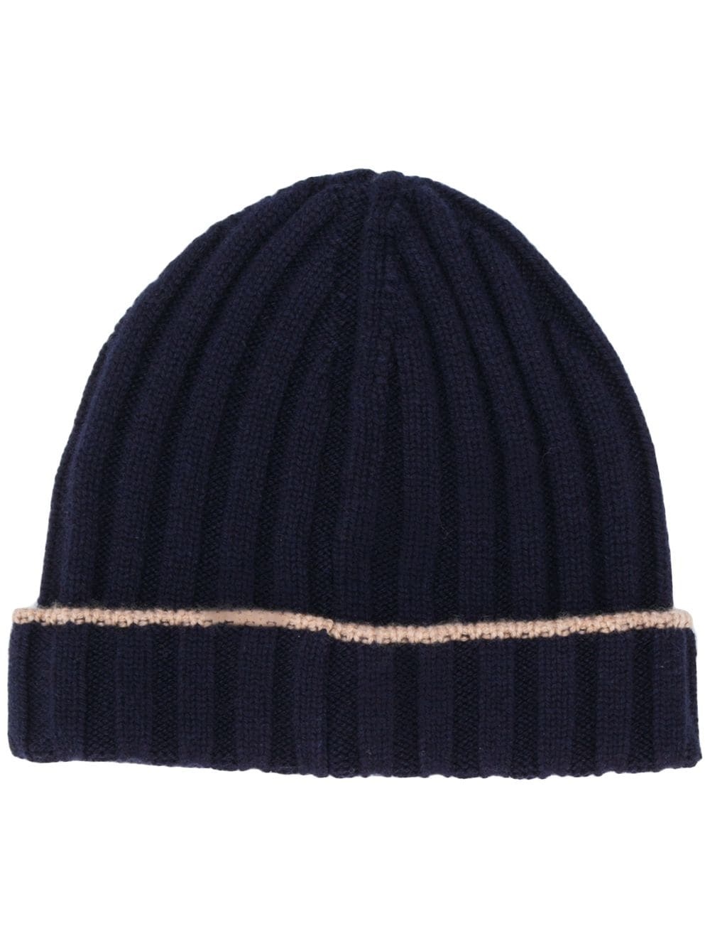 ribbed knit beanie - 1