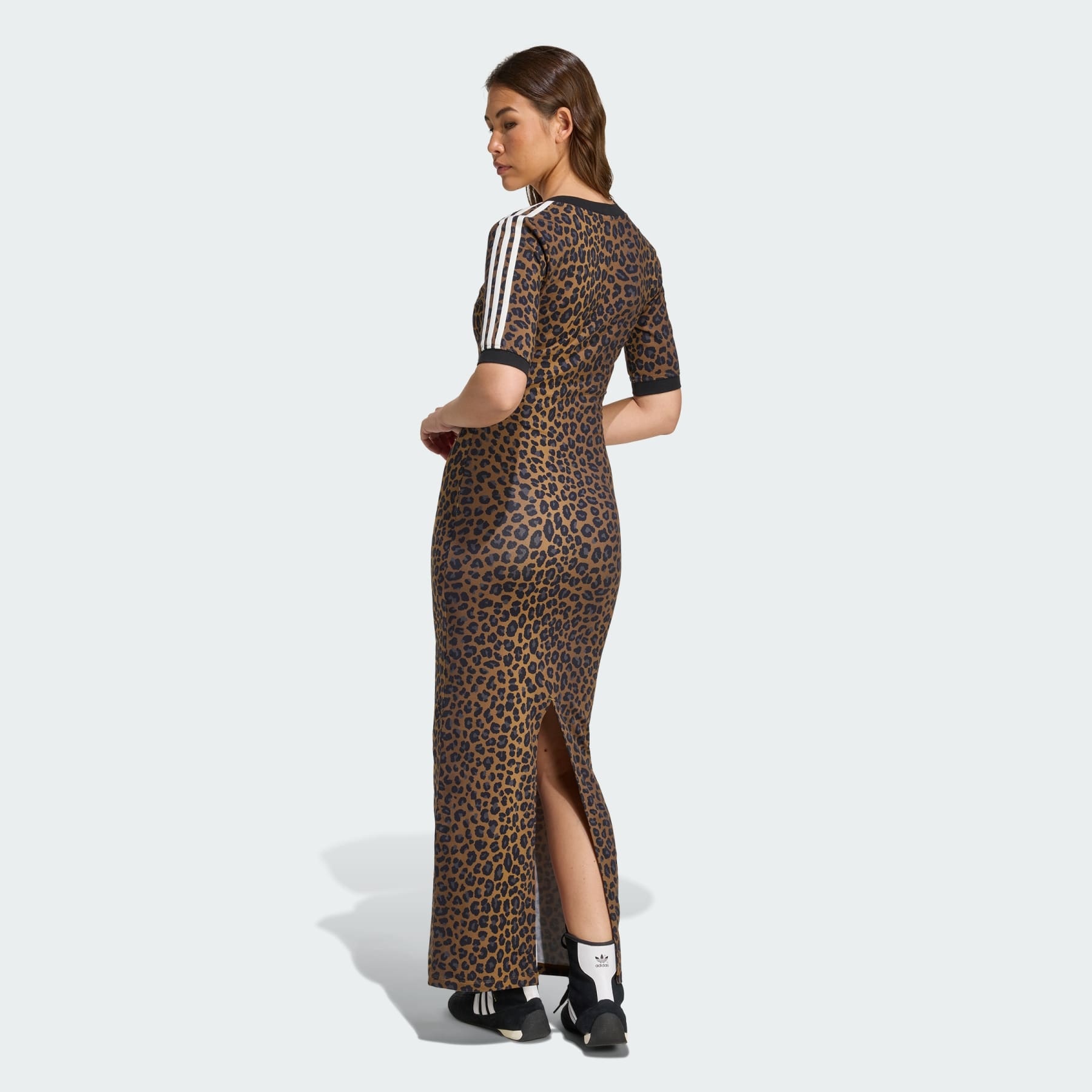 Leopard V-Neck Maxi Dress - 3