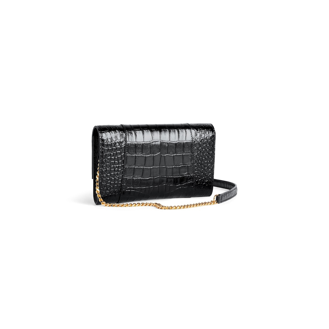 Women's Hourglass Wallet On Chain in Black - 3