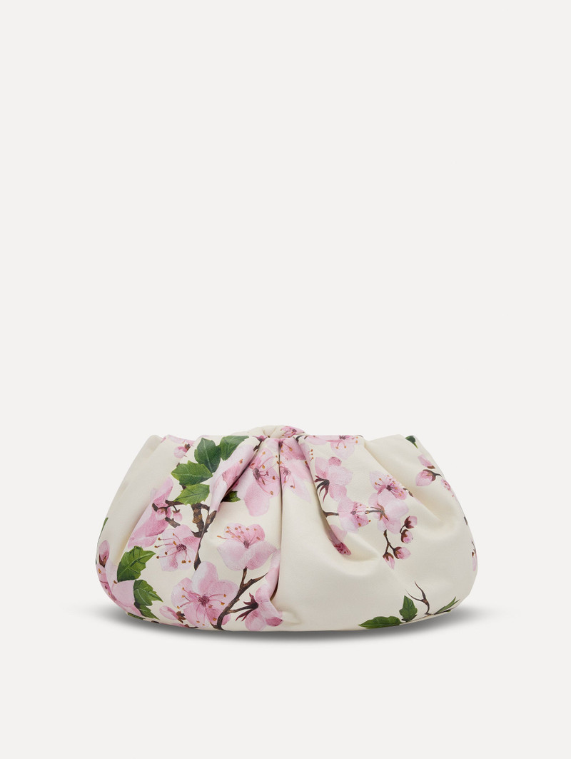 CHERRY PRINTED BOW CLUTCH 3