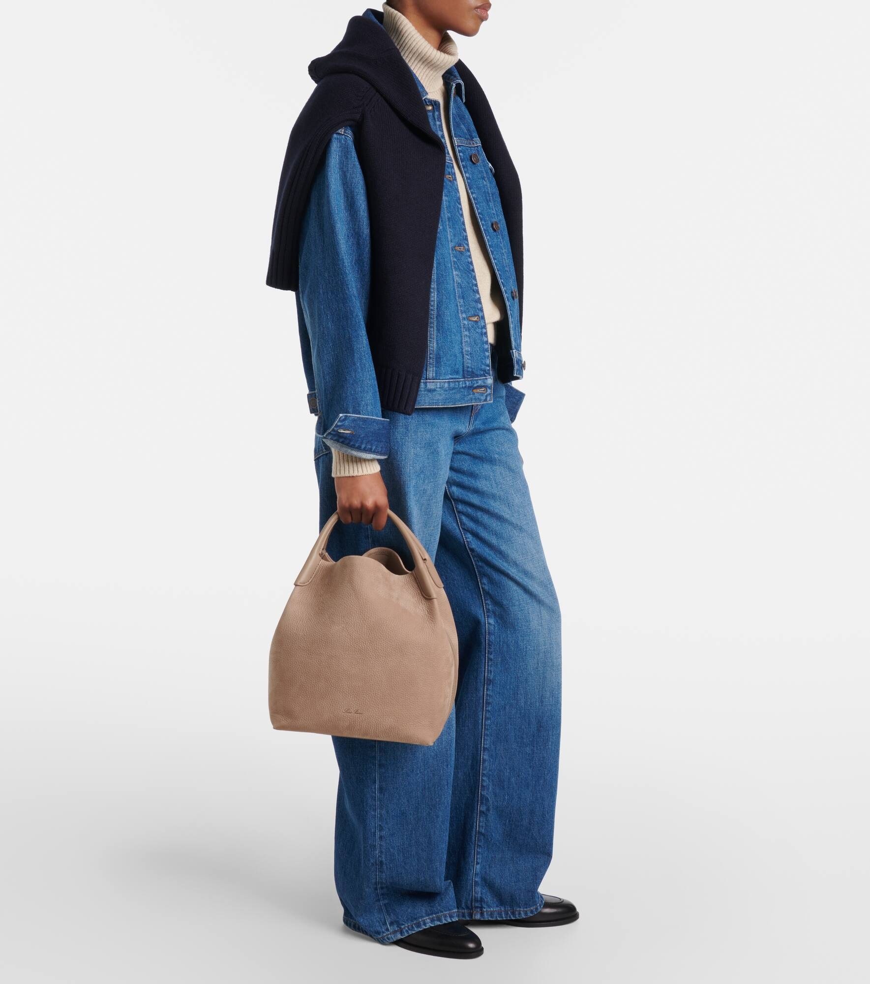 Bale Large leather tote bag - 5