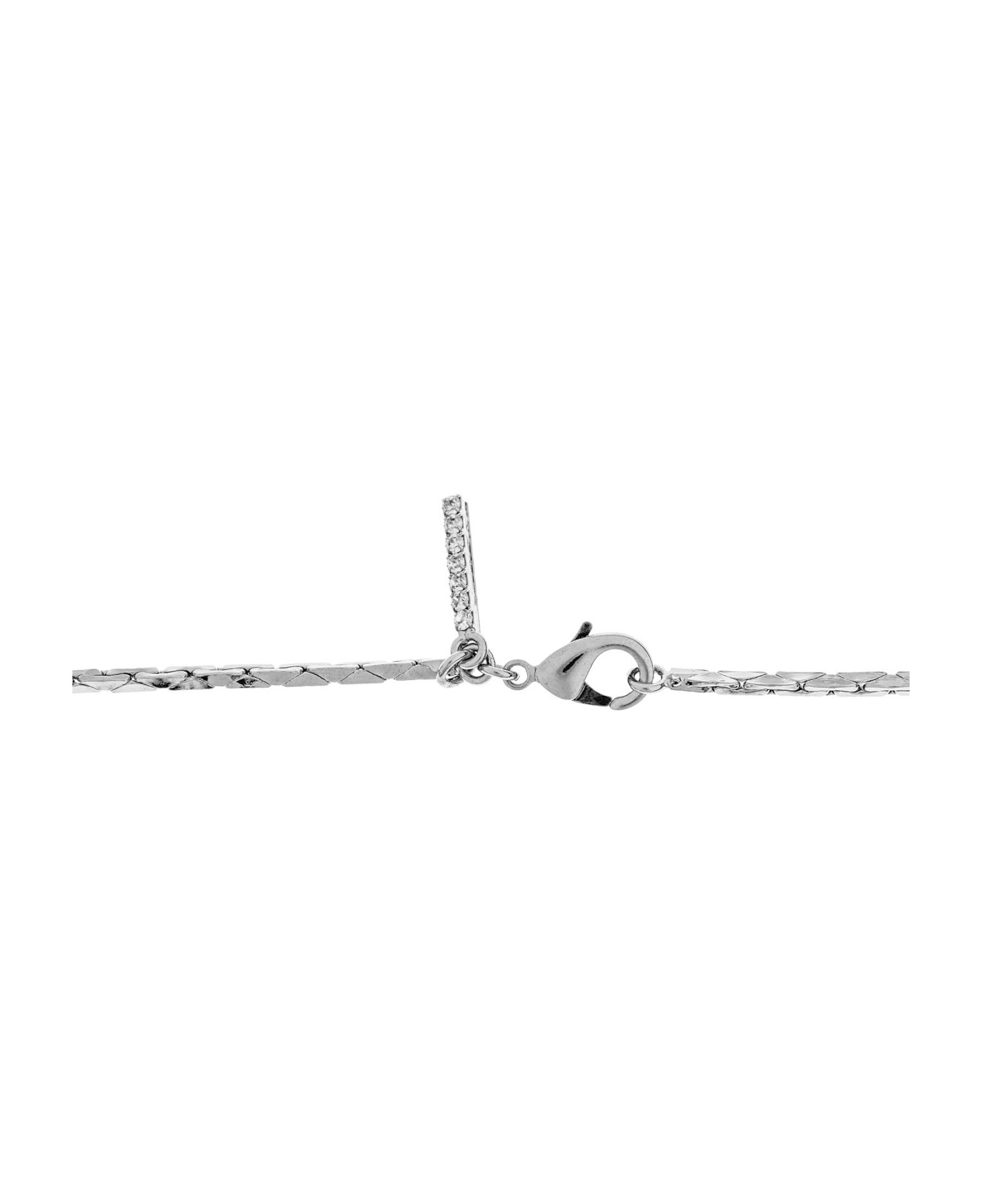 Alessandra Rich Necklace With Shimmering Crystals - 4