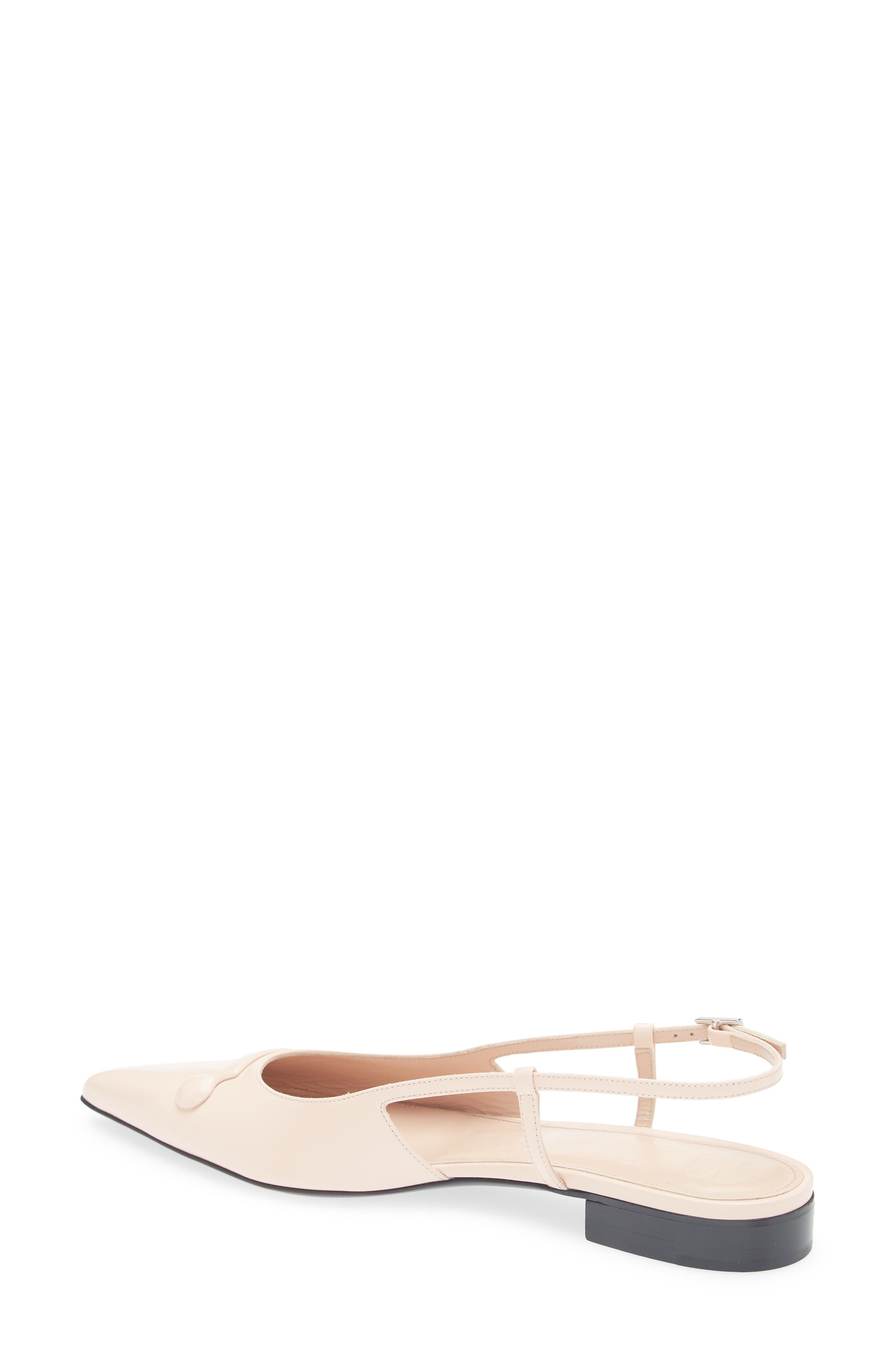 Marni Trunkaroo Pointed Toe Slingback Flat in Rose at Nordstrom - 2