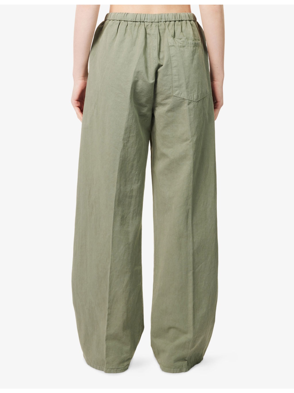 Ayla Drawstring Cotton-Blend Trousers - 4