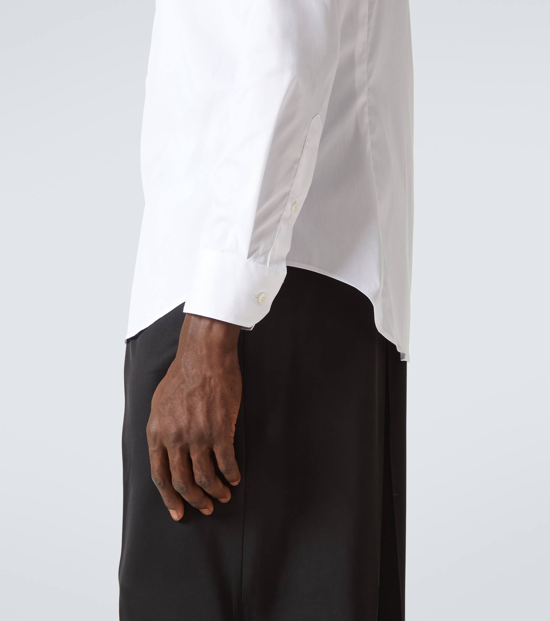 Cotton-blend poplin shirt - 6