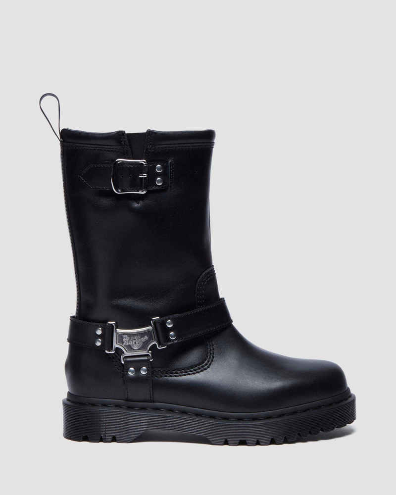 Anistone Hi Leather Biker Boots - 1